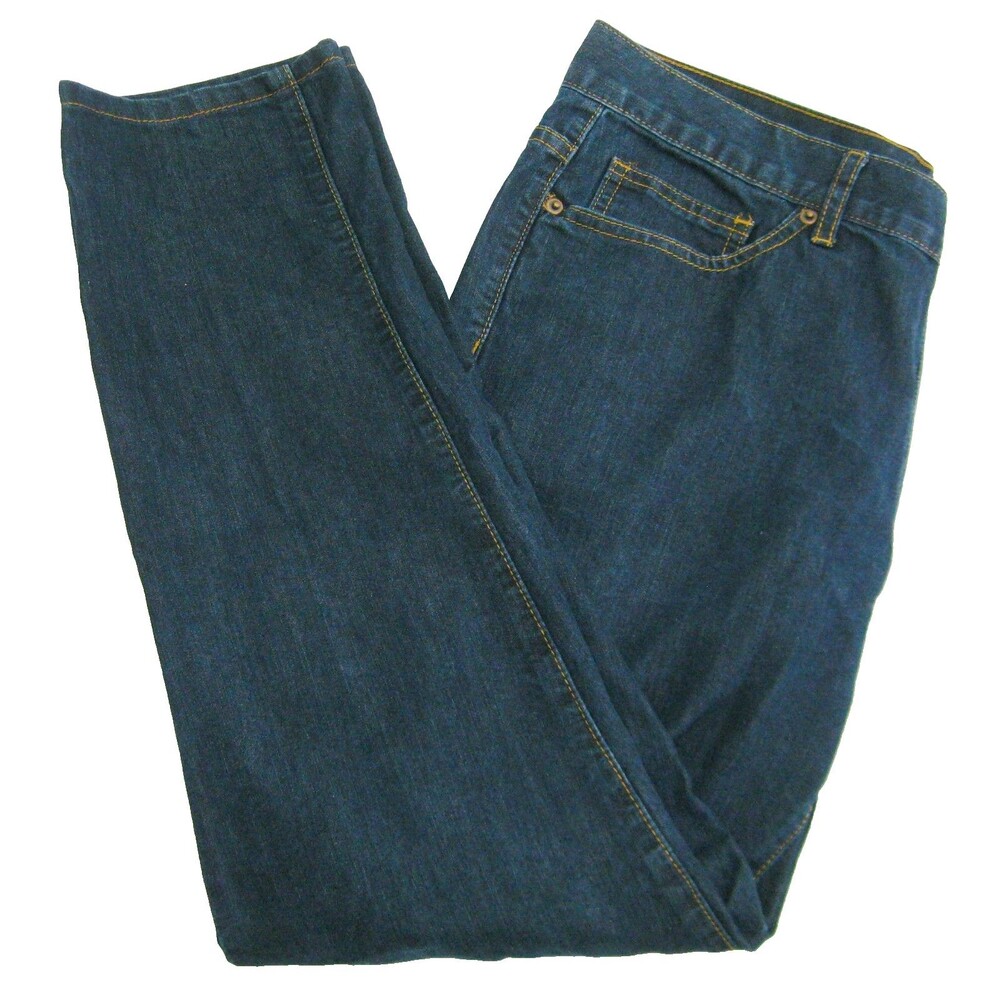 21 Men Blue Jeans Size 34x32 Denim Pants 5 Pockets Zipper Fly Straight Leg Fit
